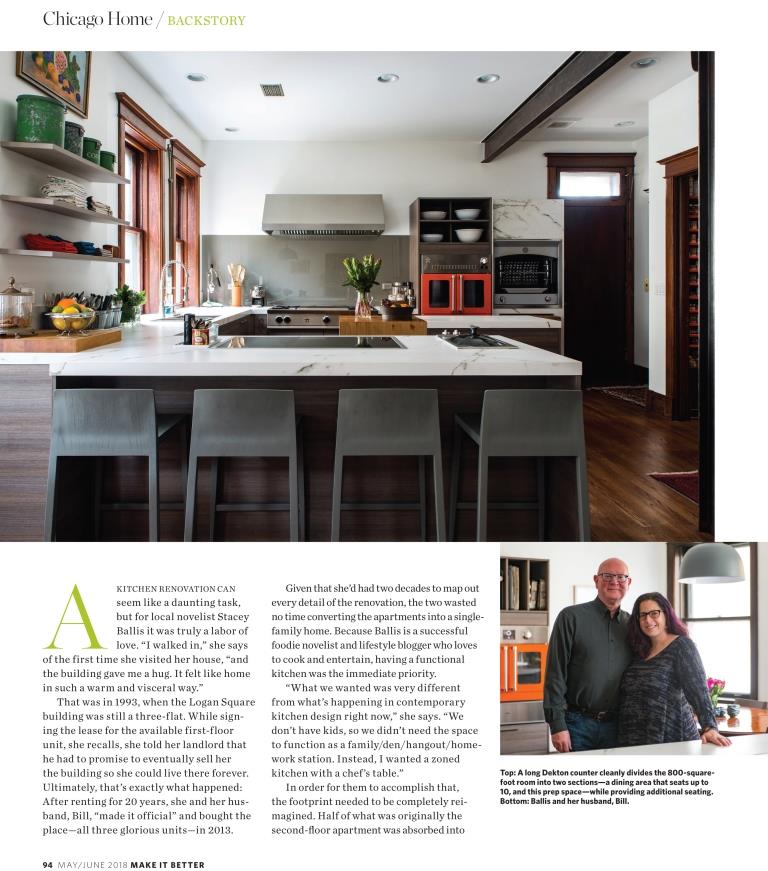 BlueStar kitchen featured in the May 2018 issue of Make it Home magazine