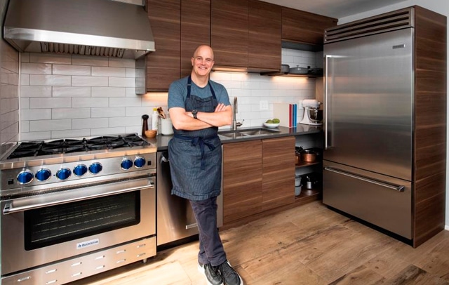 All-Star Chef Jonathan Benno in his BlueStar kitchen