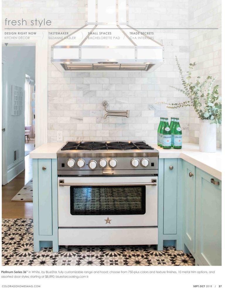 BlueStar featured in Colorado Homes magazine