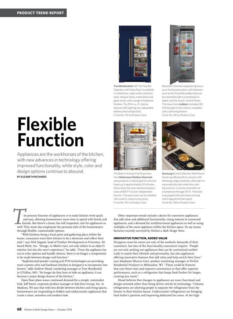BlueStar in the October issue of Kitchen and Bath Design News