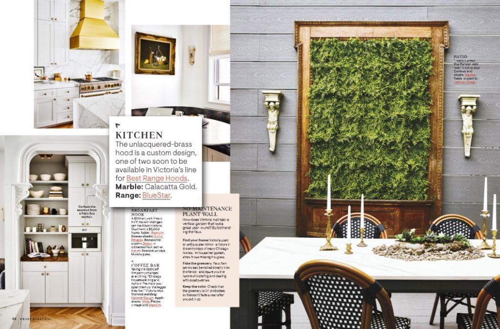 Alison Victoria's BlueStar Kitchen featured in House Beautiful