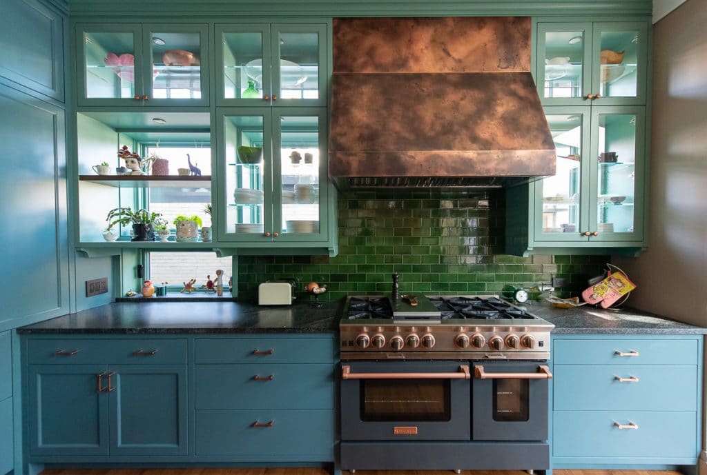 BlueStar kitchen designed by Shumaker Design and Build featured in Dwell 