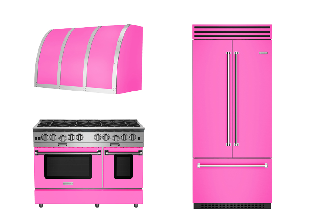 BlueStar appliances customized in Bubblegum Pink