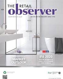 Cover of the August 2020 issue of The Retail Observer
