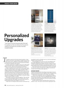BlueStar Built-In Refrigerator featured in the September 2020 issue of Kitchen and Bath Design News
