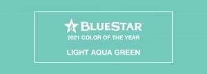 The 2021 Color of the Year, Light Agua Green, from BlueStar