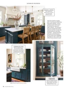 BlueStar kitchen featured in the December issue of House Beautiful