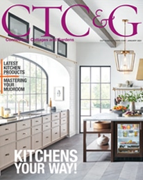 Cover of the January 2021 issue of Connecticut Cottages and Gardens magazine