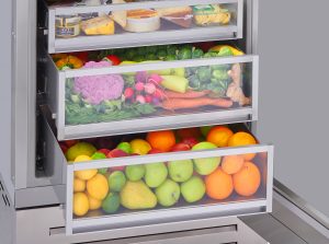 Spacious drawers available in Column Refrigerators from BlueStar