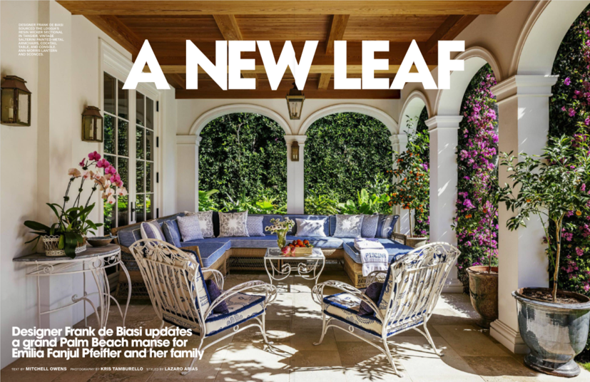A New Leaf home makeover featured in Architectural Digest 