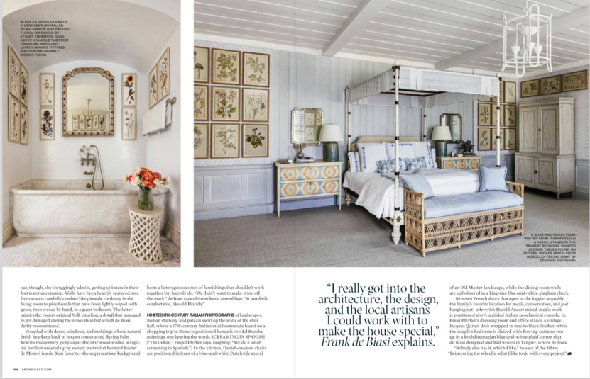 A home makeover featured in Architectural Digest