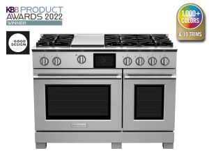 48" Dual Fuel Range with 12" Griddle from BlueStar in Stainless Steel