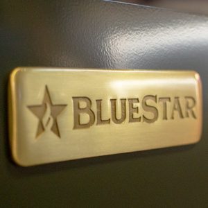BlueStar products are available with 10 designer trim finishes like Antique Brass