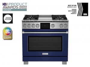 36-inch Dual Fuel Range from BlueStar in Cobalt Blue