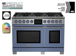 BlueStar 48-inch Dual Fuel Range in Pigeon Blue