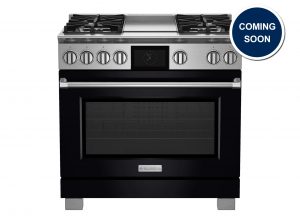 BlueStar 36" Dual Fuel Range with Griddle in Matte Black