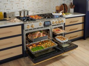 The oversized oven capacity of BlueStar's 48" Dual Fuel Ranges