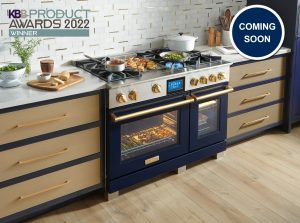 The 48" BlueStar Dual Fuel Range in Blue