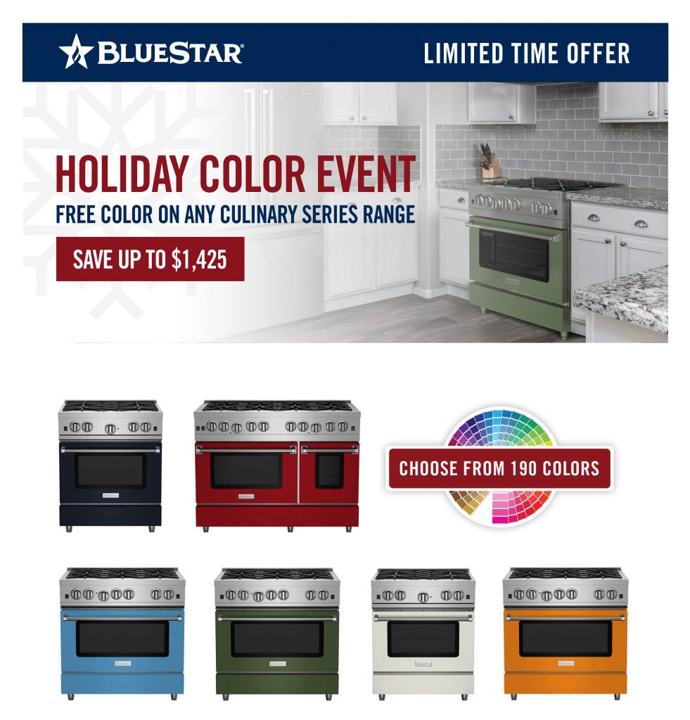 Holiday free color promotion from BlueStar