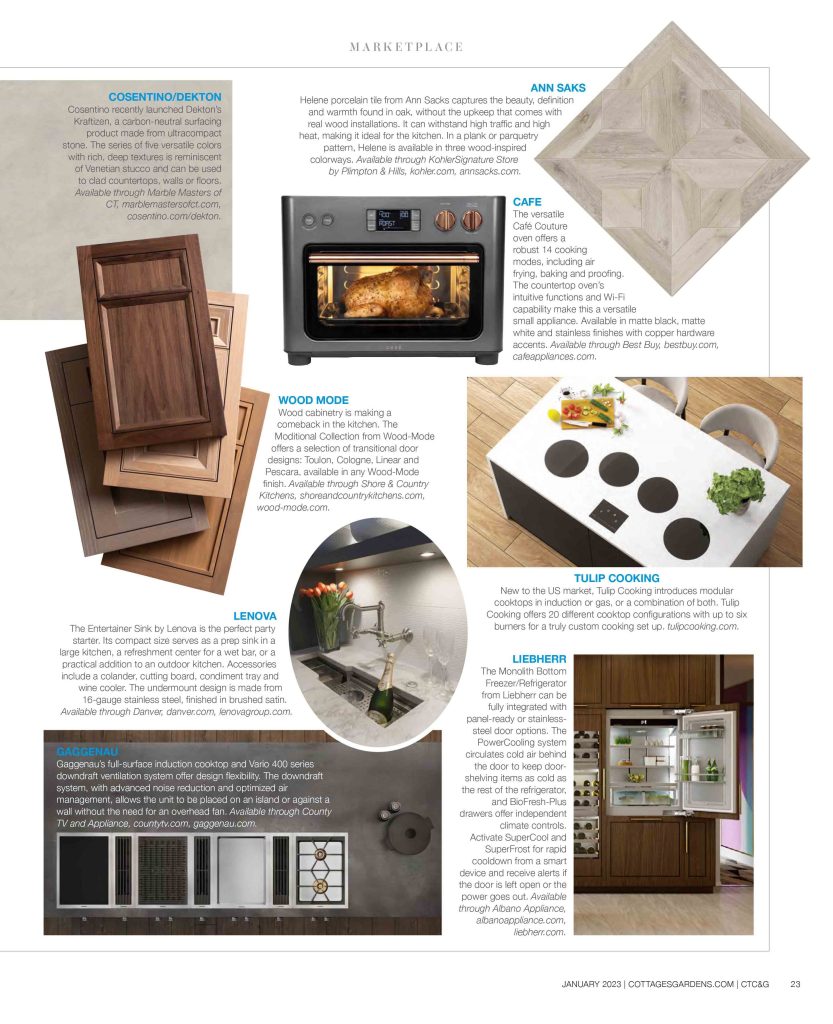 BlueStar Electric Wall Oven featured in January 2023 issue of CTC&G