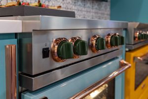 Chrome Green painted knobs at the 2023 International Builders' Show