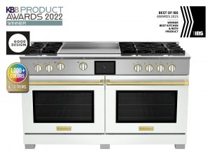 60" Dual Fuel Range with 24" Griddle from BlueStar in Signal White
