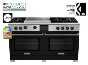 60" Dual Fuel Range with 24" Griddle from BlueStar in Jet Black