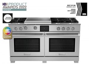 60" Dual Fuel Range with 12" Griddle from BlueStar in Stainless Steel