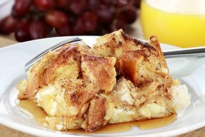 Overnight Bourbon Pecan Pie French Toast Casserole from BlueStar