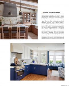 BlueStar kitchen designed by Kendall Wilkinson Design and featured in California Homes magazine