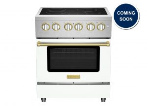 30" Induction Range from BlueStar in Signal White