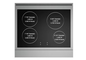 Burner configuration for the 30" Induction Range from BlueStar