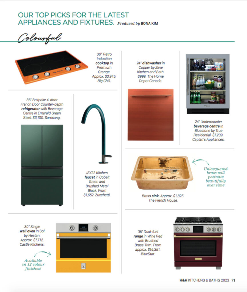 BlueStar's Dual Fuel Range was selected as a Top Pick by Kitchen + Bath magazine