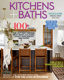 Cover of the 2023 edition of Kitchen + Baths magazine