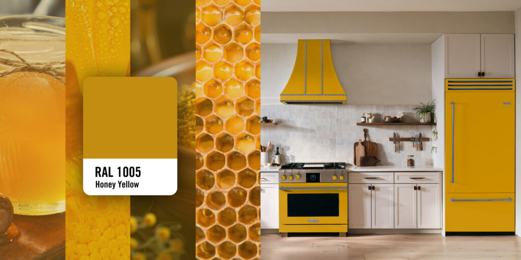 Introducing BlueStar's 2024 Color of the Year Honey Yellow as selected by Tineke Triggs.