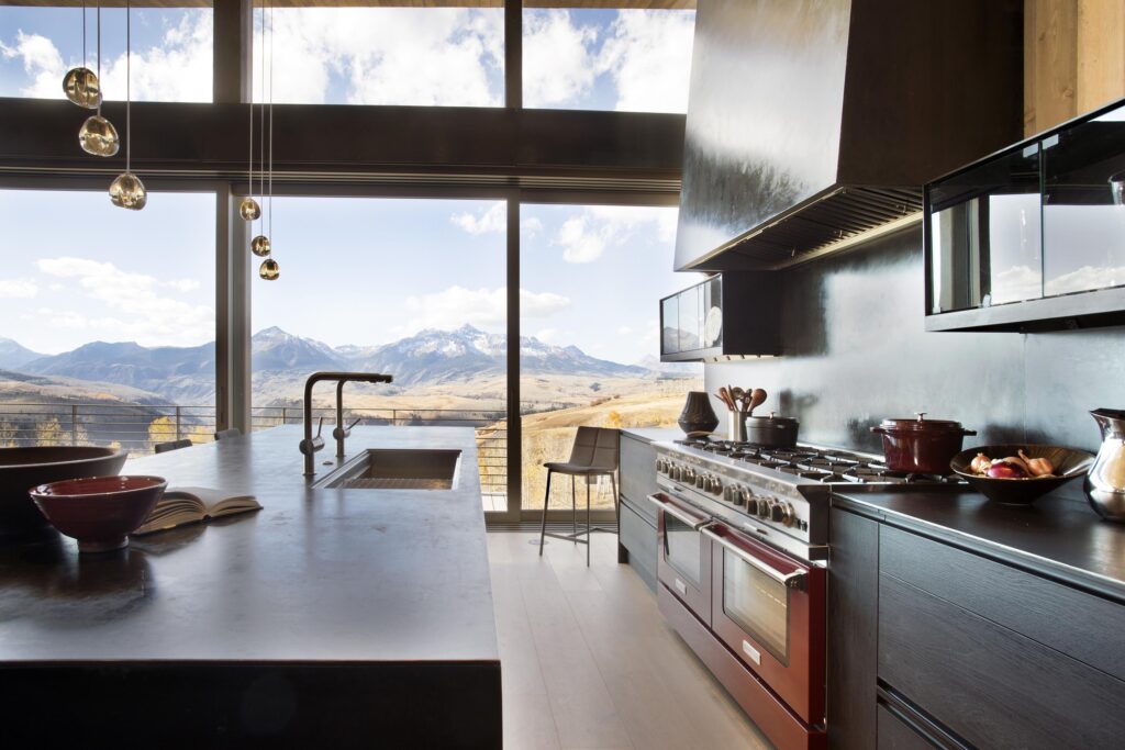 The winning design in the 2024 BlueStar Kitchen Design Contest from Brian Anderson.