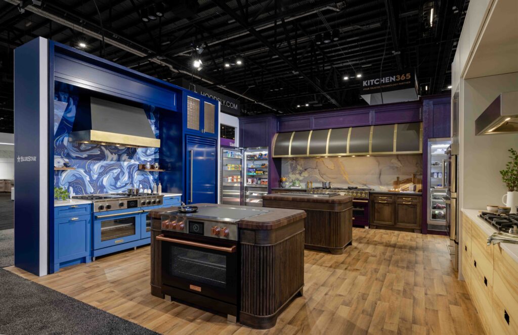 The social hub in BlueStar's 2026 KBIS booth.