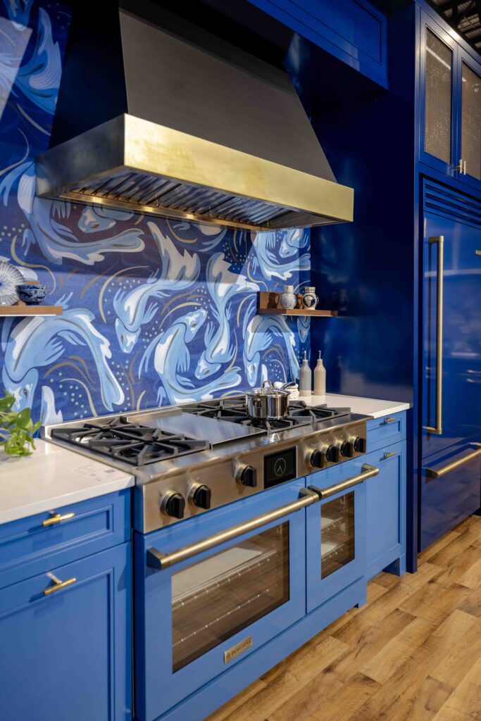 The west vignette in BlueStar's 2026 KBIS booth.