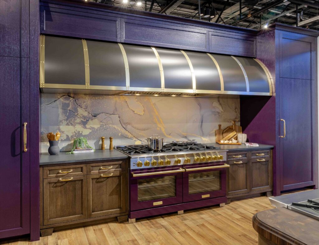 The color of the year wall in BlueStar's 2026 KBIS booth.