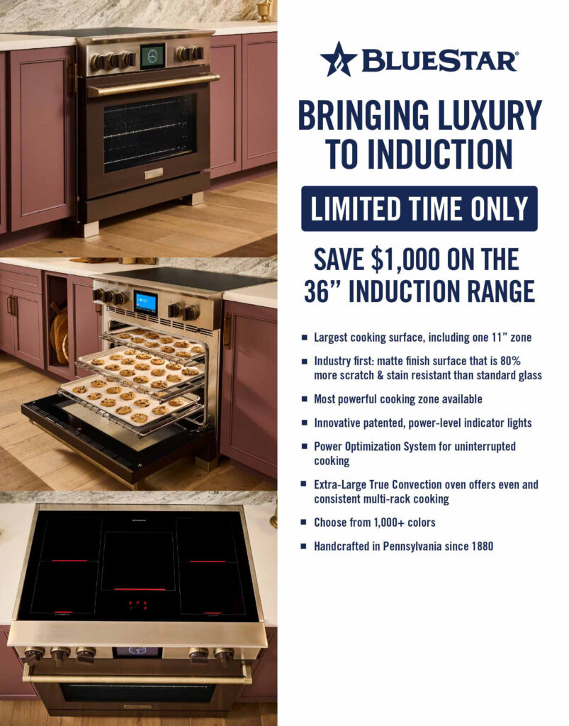 36" Platinum Induction Range Promotion from BlueStar